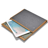 13 Inch Soft Felt Laptop Sleeve  For Ipad  Pro,With Buckle Storage Bag,Gray