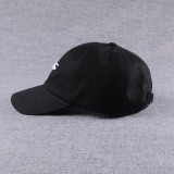 Custom black 3d embroidery unstructured soft dad hat