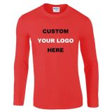 Promotional Graphic Top T-Shirt Fitted Long Sleeve Polo Shirt