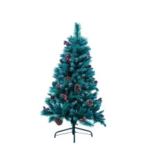 6ft 7ft 8ft 9ft Slim Pre Lit Red Berries Artificial Christmas Trees with LED Lights