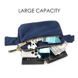 Most popular men waist bag  OEM fashion casual fanny pack black  nylon belt bag men waist bag