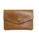 Brown Color Slim Thin Pocket Genuine Leather Card Holder Bag