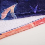 Wholesale Fluffy Flannel Fleece Custom Printed Design Bed Throw Blankets 60x80 inch