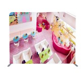 Portable high resolution photography wedding aluminum tube photo booth tension fabric backdrop
