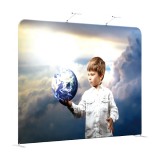 10ft straight trade show stand aluminum collapsible single-side printing fabric display backdrop wall kits