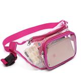 Custom Printed Waterproof Transparent Clear PVC Fanny Pack Waist Bag