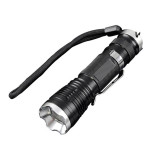 5 Modes multifunctional led mini flashlight with strobe / glare flashlight /aluminum flashlight with metal holster clips