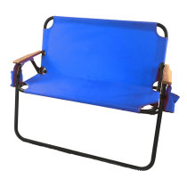 hiking 2 person seat outdoor backrest beach chair folding camping bench