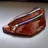 2020 hot sell New Brand Fashion  Zipper sport Women PVC Fanny pack Laser Waist Bag