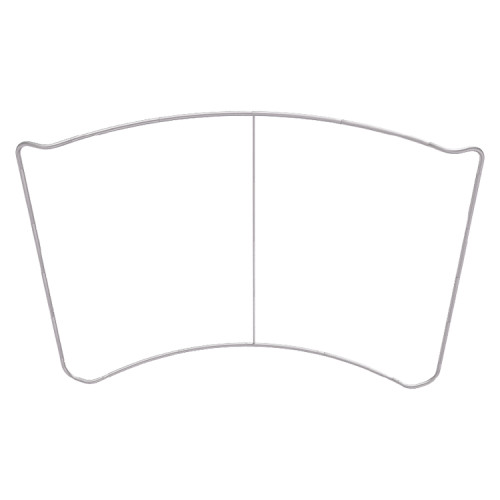 wholesale advertising a frame display stand stage sign curved photo booth backdrop