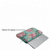 Wholesale beautiful shock resistant waterproof custom printed neoprene 13/15/17 inch laptop bags sleeve for women