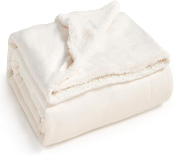 Wholesale Cheap 450gsm White Blank Mink Sherpa Blanket for Sublimation
