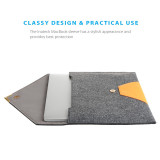 Envelope Design Slim 13.3 inch Felt Laptop Bag With Mouse Charger Pouch Bag for macbook pro Retina