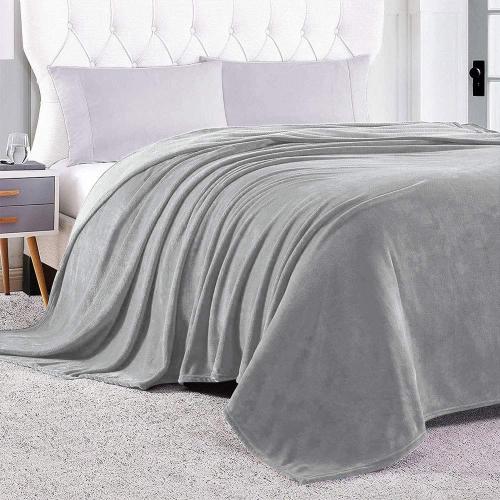 hot selling flannel fleece luxury blanket 100% polyester flannel throw blanket