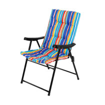 folding metal frame leisure chair,outdoor metal chairs with cushions