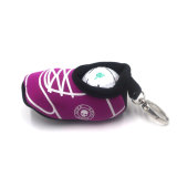 High Quality Hold 2 Golf Balls Shoe Shaped Neoprene Golf Ball Pouch Bag