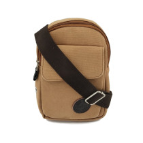 camping hiking custom logo Fashion canvas mens crossbody Chest pack Shoulder Sling Bag chest
