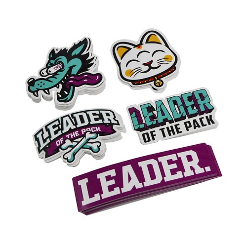 Print custom self adhesive waterproof cartoon laptop die cut car vinyl anime stickers