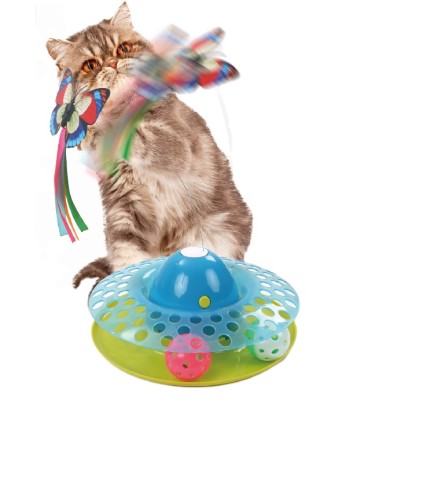 Electric butterfly cat toy