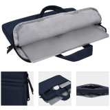 High Quality 13 Inch Waterproof nylon handle hidden handle Half open zipper Laptop Sleeve Case for business black