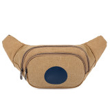 Multifunction Canvas Khaki Fashion Hiking Running Waist Bag Men Organizer Fanny Pack Gym Sport Runner Waist Pack Bag