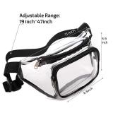 Custom Printed Waterproof Transparent Clear PVC Fanny Pack Waist Bag