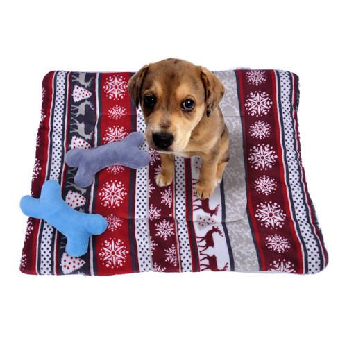 Wholesale promotional warming fleece pet dog blanket
