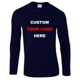 Promotional Graphic Top T-Shirt Fitted Long Sleeve Polo Shirt
