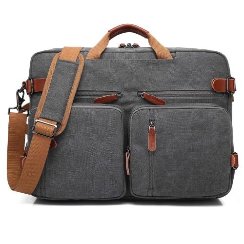 Multi-Functional Convertible Messenger Business Briefcase Shoulder Bag Laptop Case with Handbag