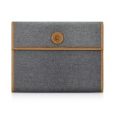 13 Inch Soft Felt Laptop Sleeve  For Ipad  Pro,With Buckle Storage Bag,Gray