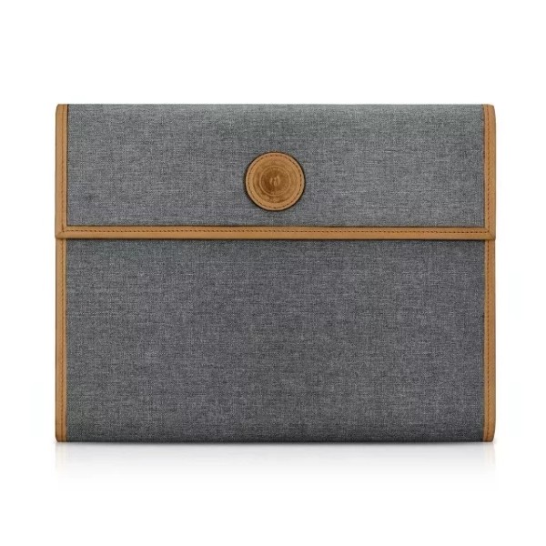 13 Inch Soft Felt Laptop Sleeve  For Ipad  Pro,With Buckle Storage Bag,Gray