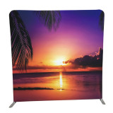 8ft x 8ft Portable Trade Show Tension Fabric Graphic Convention Display Stand Pillow Case Backdrop