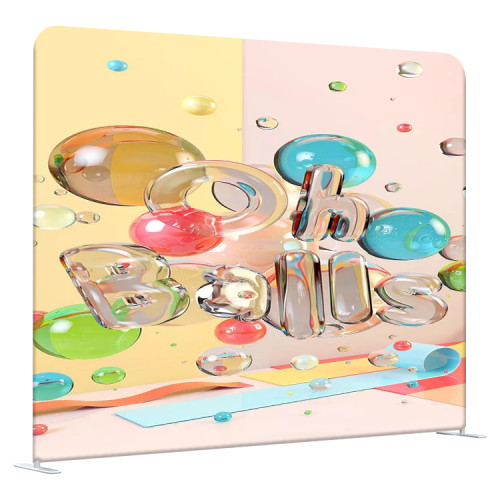 Expomax Indoor Advertising Promotion Event Stretch Backdrop Banner Stand 10ft Tension Fabric Display Stand