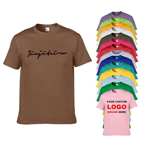 180gsm 100% Cotton Blank t-shirts for Gold Printing Men Customized Branded With Promotion Logo Tees Round Neck Plus Size TShirts