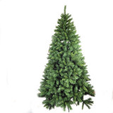 4ft 5ft 6ft 7ft 8ft 9ft 10ft Pine Needle Prelit PE&PVC Christmas Trees with Pine Cones and Red Berries
