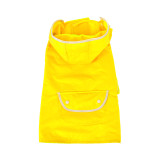 Pet Dog Rain Coat Clothes Dog Puppy Casual Waterproof Jacket Yellow