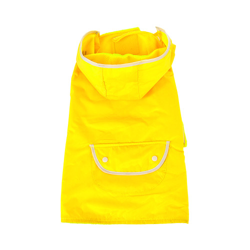 Pet Dog Rain Coat Clothes Dog Puppy Casual Waterproof Jacket Yellow