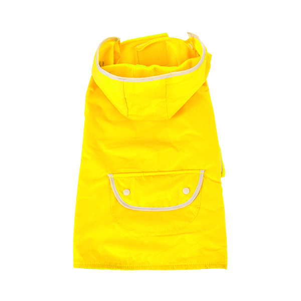 Pet Dog Rain Coat Clothes Dog Puppy Casual Waterproof Jacket Yellow