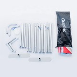 8ft 10ft 12ft aluminum tube tension fabric display stand backdrop for wedding trade show