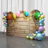 Event Wedding Backdrop Decoration custom background with logo for Party Wedding use