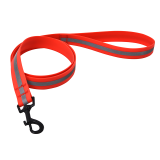 Orange Red Durability Waterproof Pet Lead Chain Easy Clean Visible Reflective Dog Collar & Leash