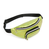 custom logo private label Amazon Holographic Laser PU Leather waterproof belt bag Fanny Pack Waist Bag for women