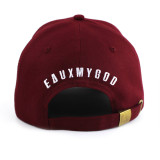 Brand quality mens 3d embroidery logo 6 panel baseball cap custom