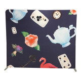 8ft x 8ft Portable Trade Show Tension Fabric Graphic Convention Display Stand Pillow Case Backdrop