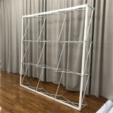 Customized size easy folding tension fabric pop up display stand wall modular fabric backlit pop up display exhibition