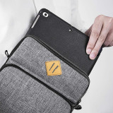 Men business office small crossbody messenger nylon laptop bag  shoulder strap notebook briefcase bag  with cable pouch