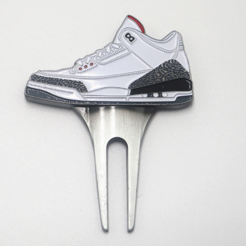 Golf Maker Logo Cheap Metal Custom Logo Golf AccessoryGolf Divot Tool Sneakers Pattern