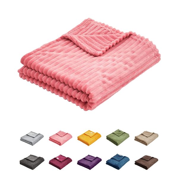 100% Microfiber Bedding Flannel Fleece Baby Toddler Blanket All-Season Ultra Soft Plush Thin Small Blanket for Crib
