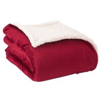 Warm Reversible Ultra Luxurious Plush Blanket Soft Micromink Sherpa Throw Blanket For Winter