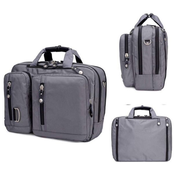 Laptop Bag Convertible Backpack Business Briefcase Messenger Bag Water Resistant Travel Rucksack for 17.3 Inch Laptop for Men